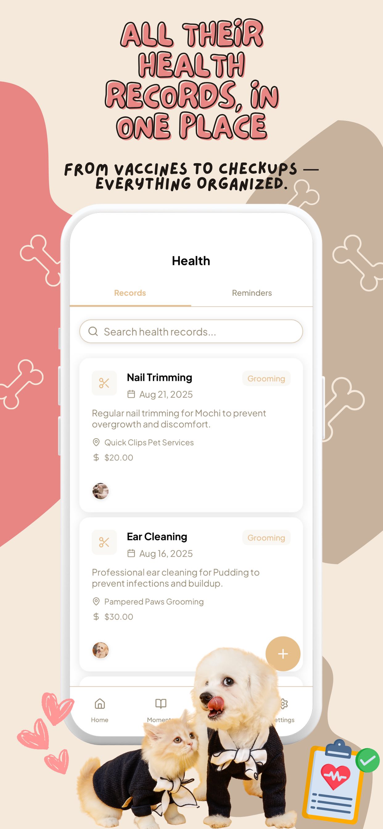 TailyTales App - Pet Profile